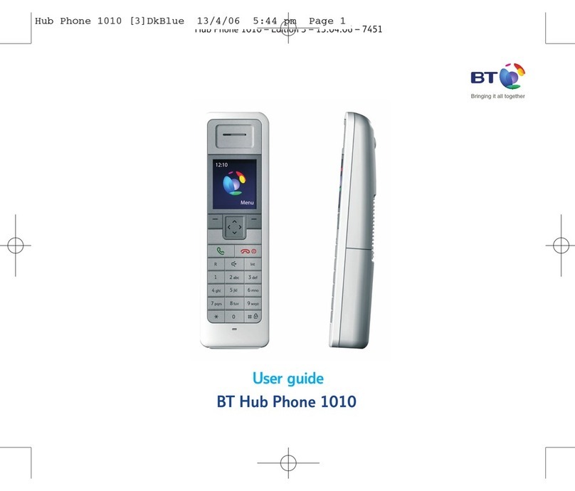 BT HUB PHONE 1010 User manual