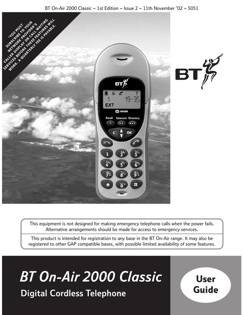 BT ON-AIR 2000 CLASSIC User manual BT ON-AIR 2000 CLASSIC User manual