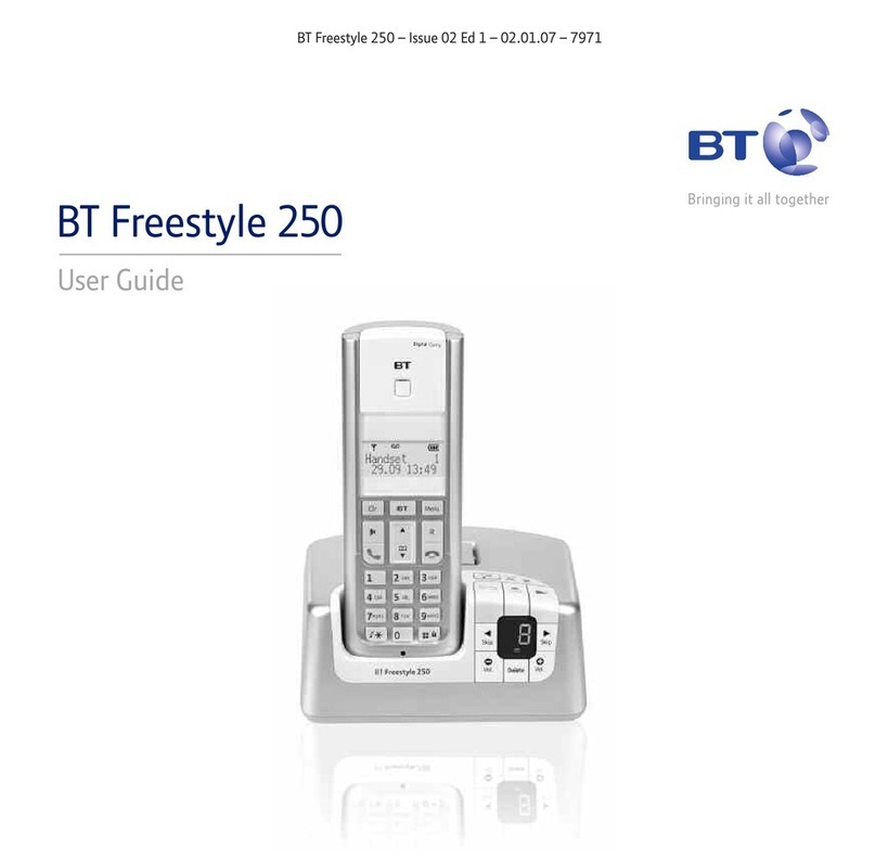 BT FREESTYLE 250 User manual BT FREESTYLE 250 User manual