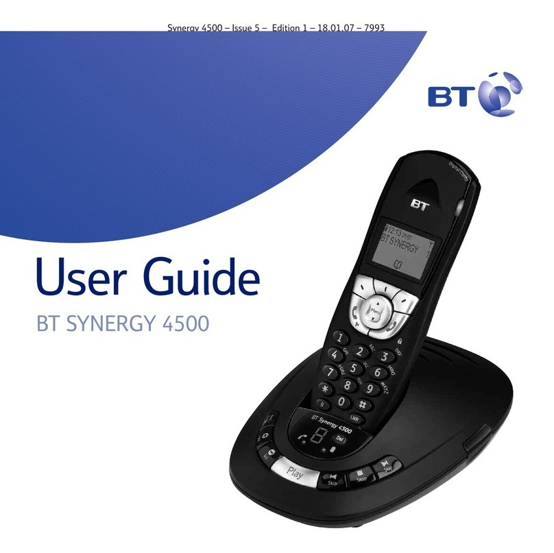BT SYNERGY 4500 user guide
