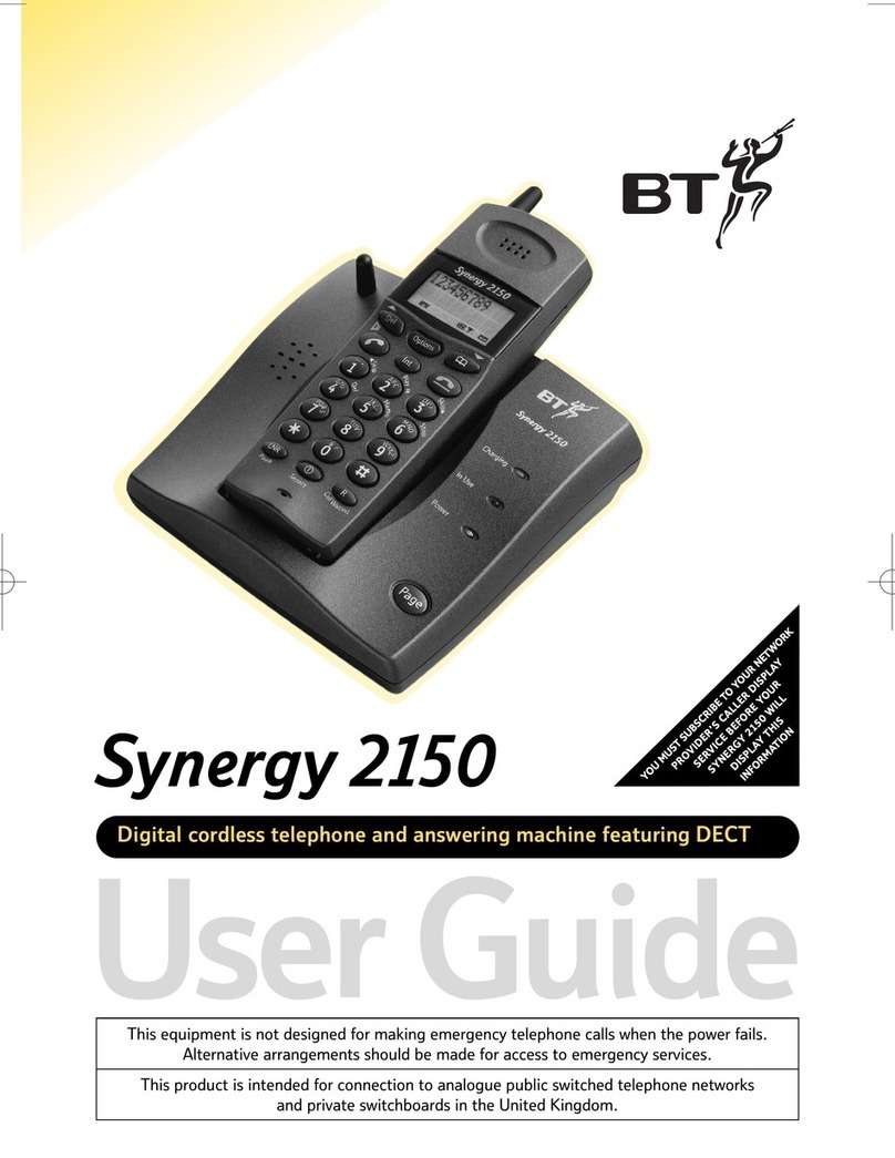 BT Synergy 2150 user guide