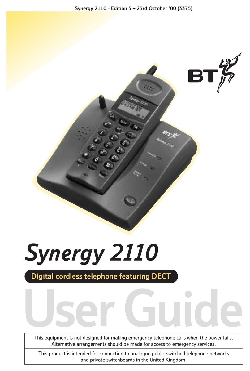 BT Synergy 2110 User manual