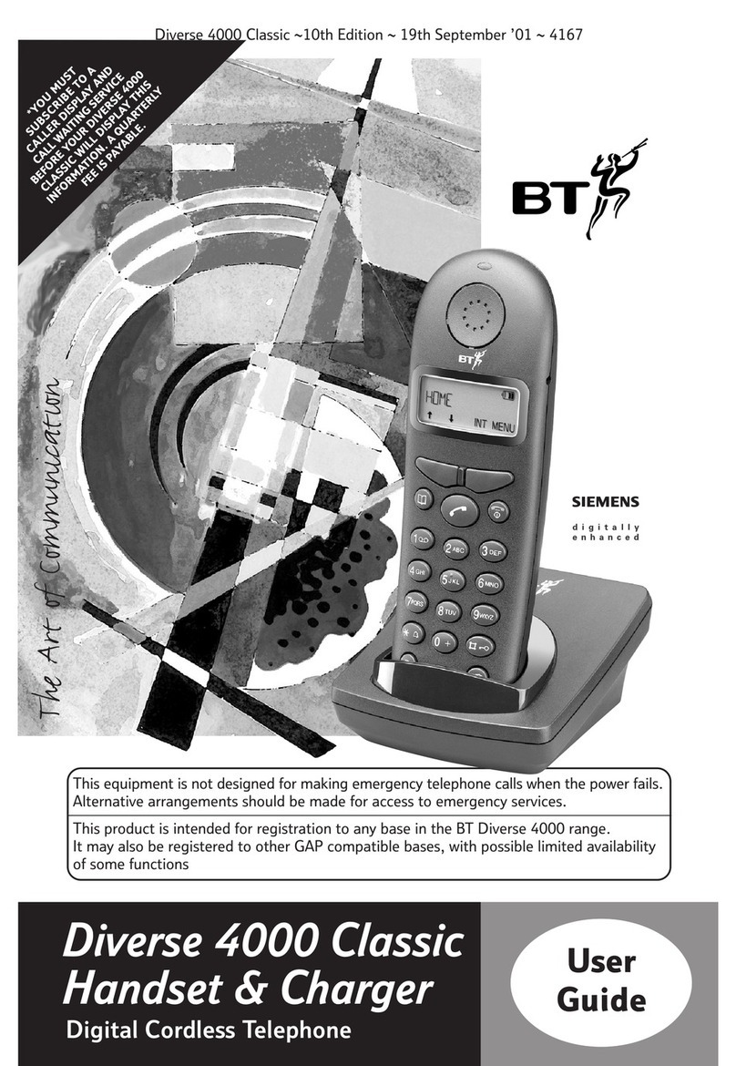 BT 4000 Classic User manual BT 4000 Classic User manual
