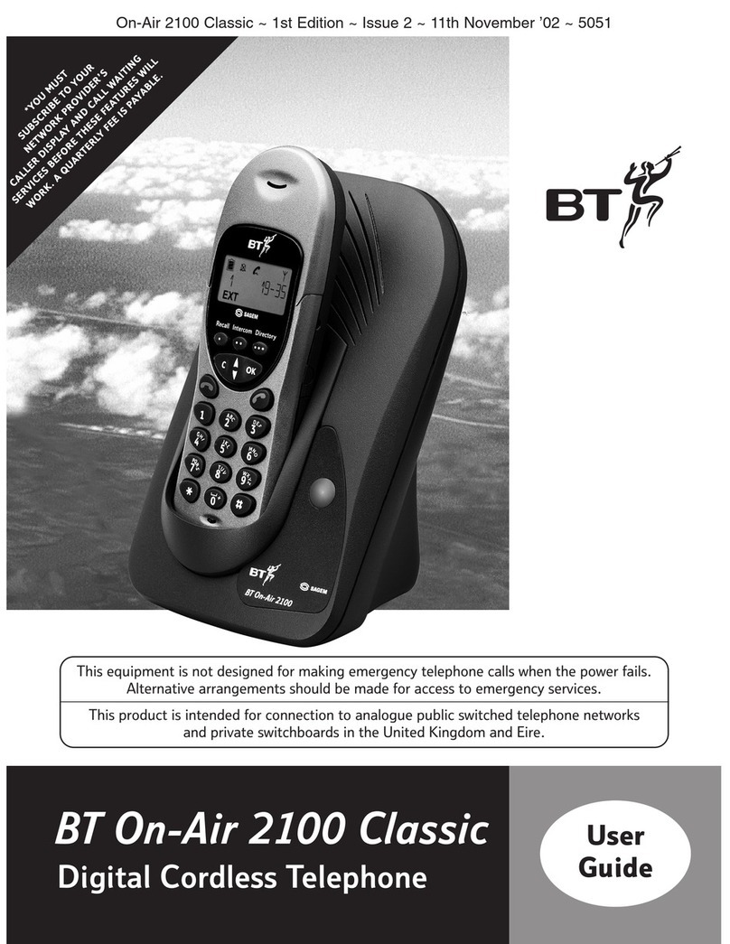 BT 2100 Classic User manual