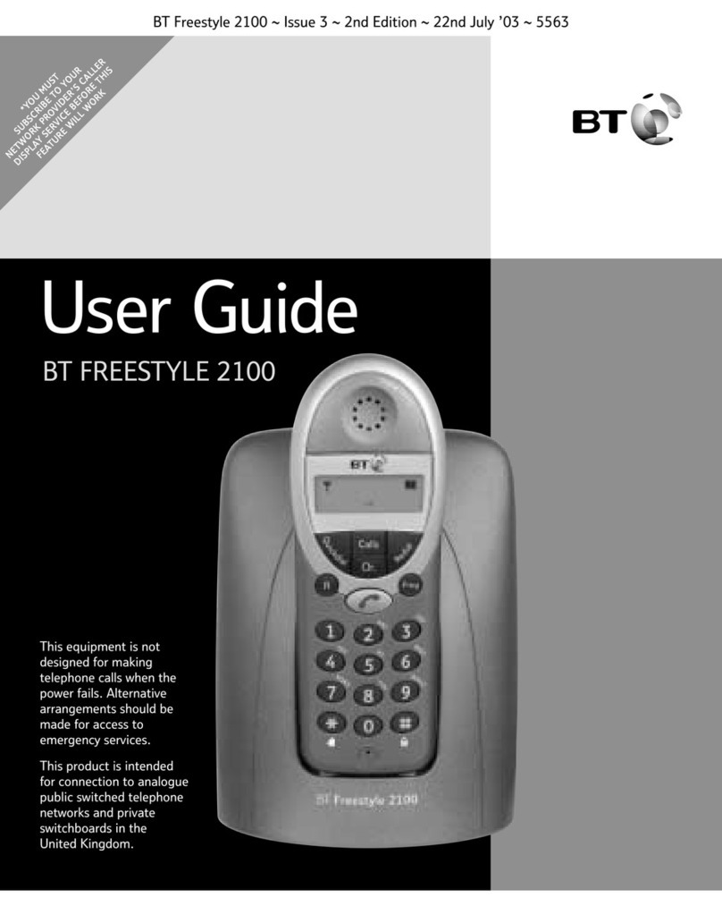 BT 2100 Classic User manual BT 2100 Classic User manual