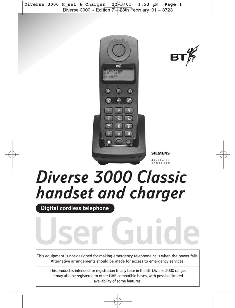 BT 3000 Classic User manual