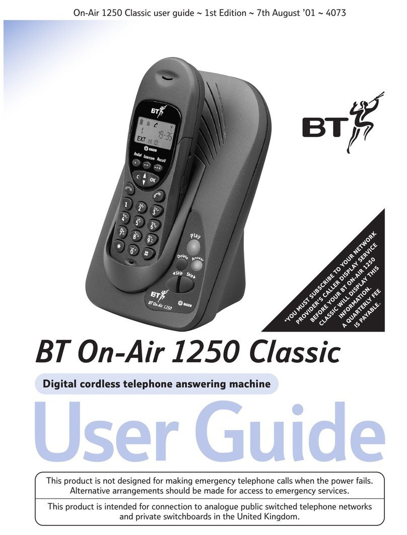 BT 1250 Classic user guide