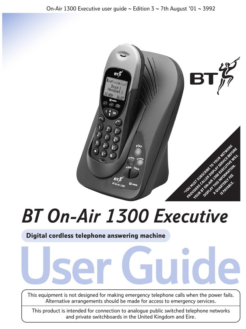 BT 1300 Executive User manual