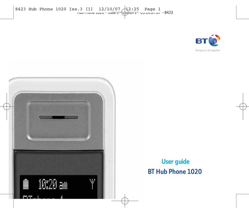 BT HUB PHONE 1020 User manual