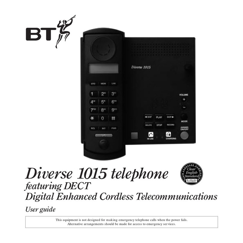 BT DIVERSE 1015 User manual