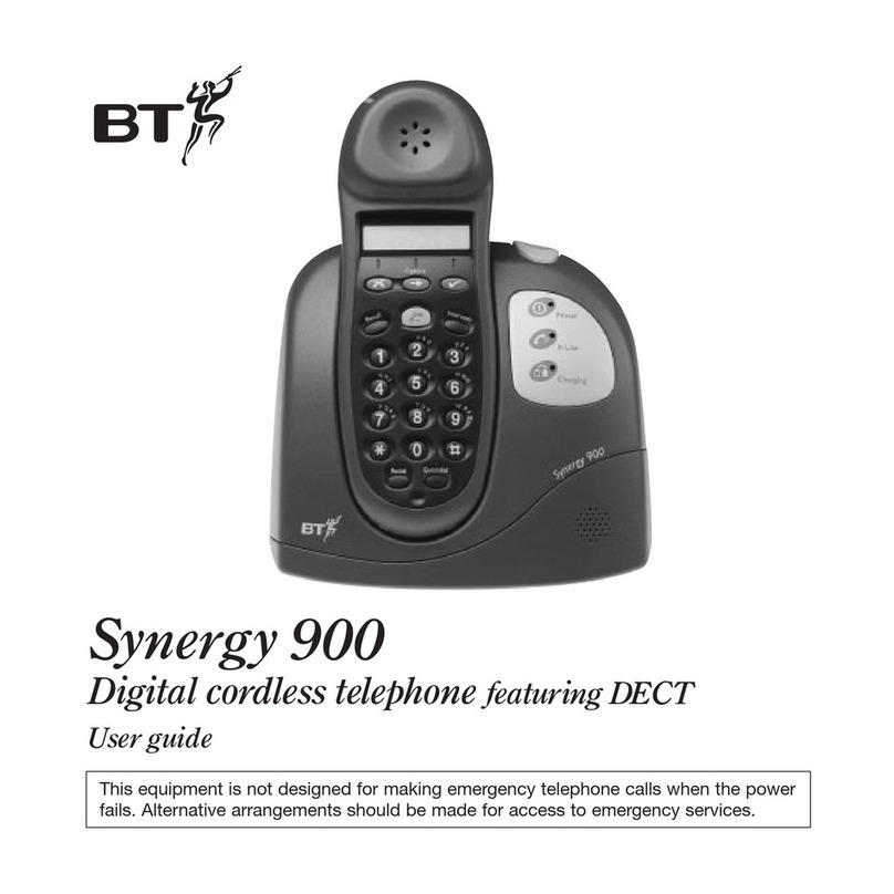 BT Synergy 900 User manual