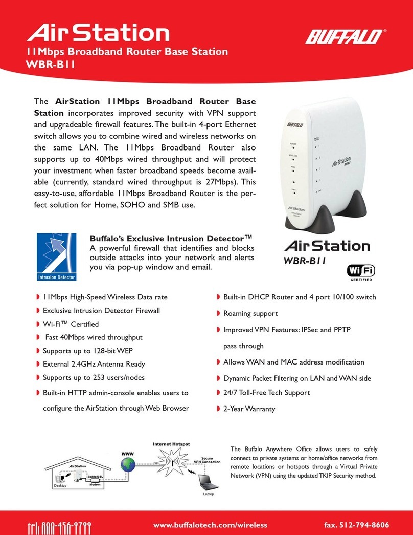 Buffalo AirStation WBR-B11 User manual Buffalo AirStation WBR-B11 User manual