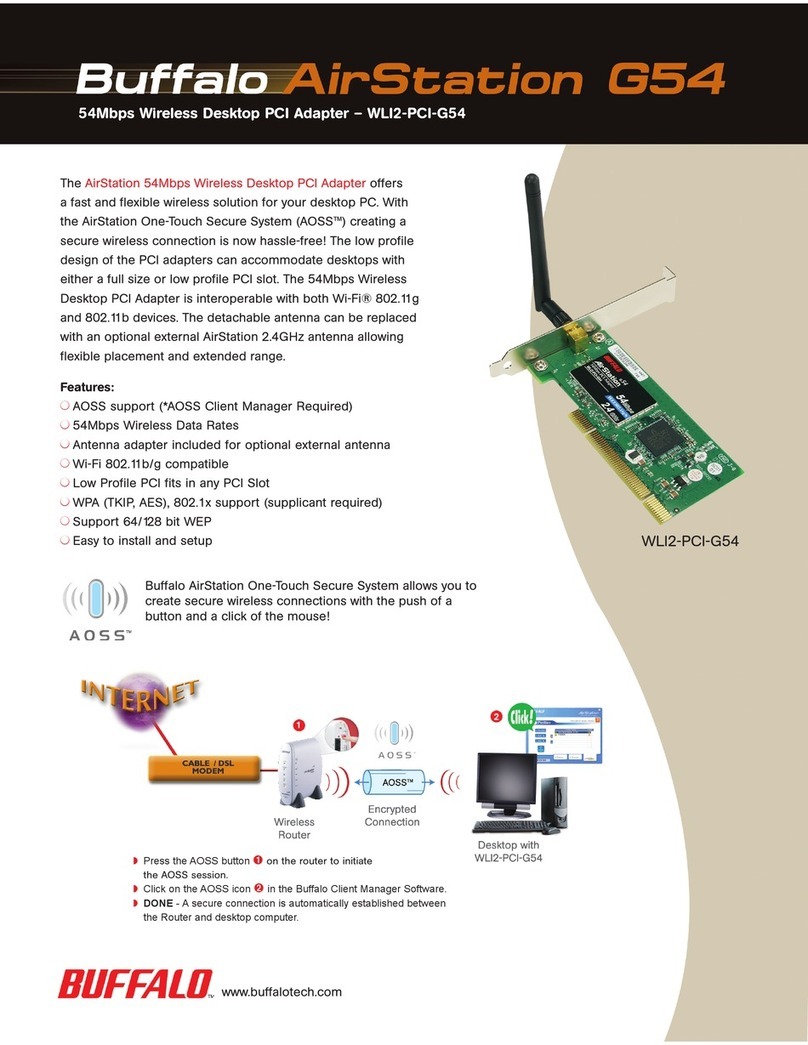 Buffalo WLI2-PCI-G54 User manual
