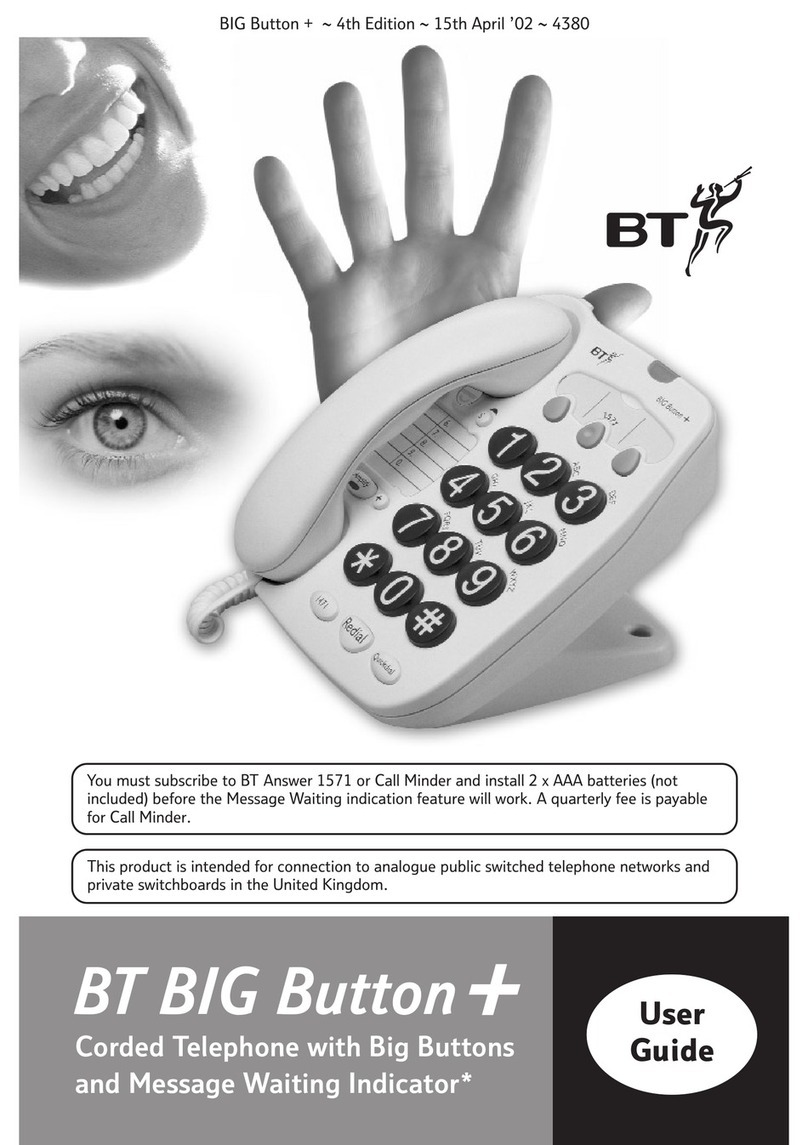 BT BIG BUTTON PLUS User manual