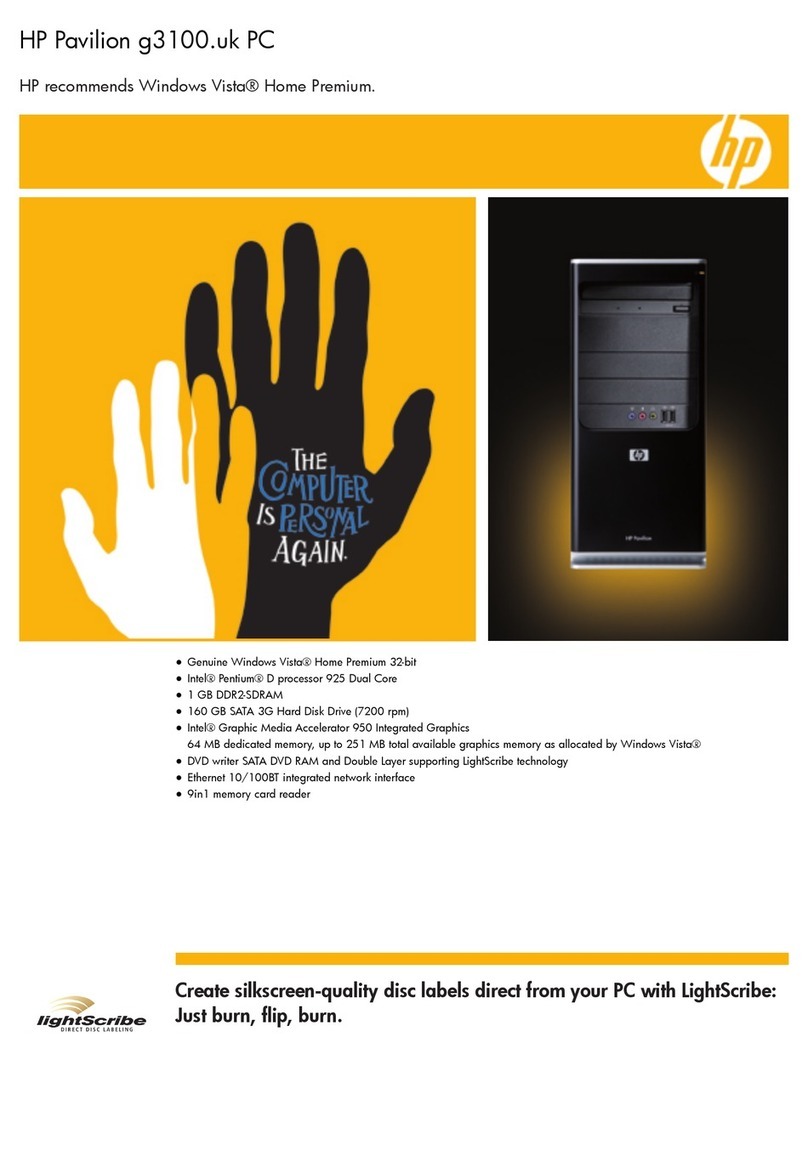 HP G3100 - Notebook PC User manual
