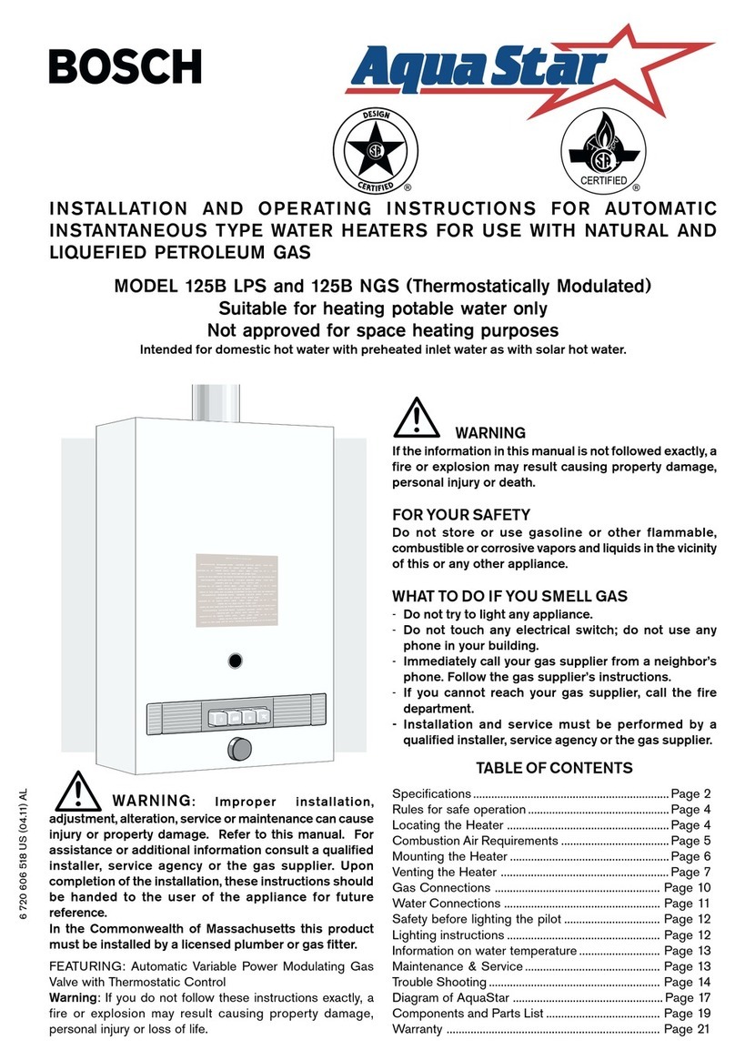 Bosch AquaStar 125B LPS Manual Bosch AquaStar 125B LPS Manual