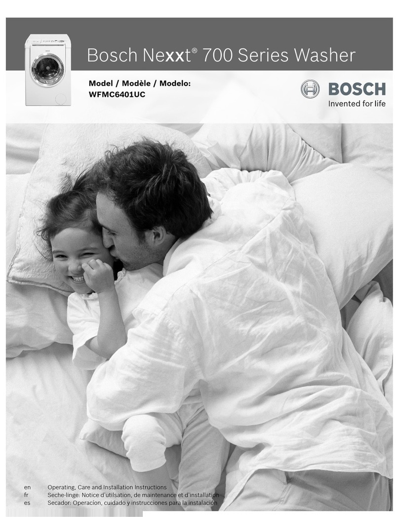 Bosch WFMC6401UC Installation guide