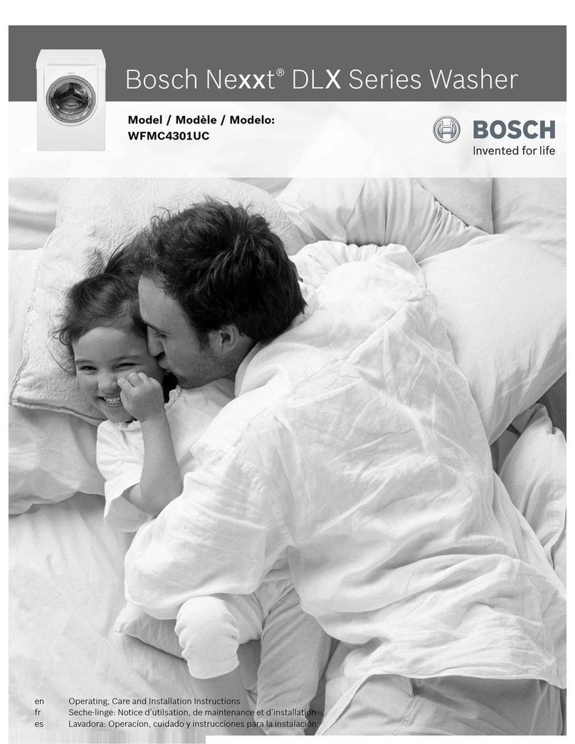 Bosch WFMC4301UC Installation guide