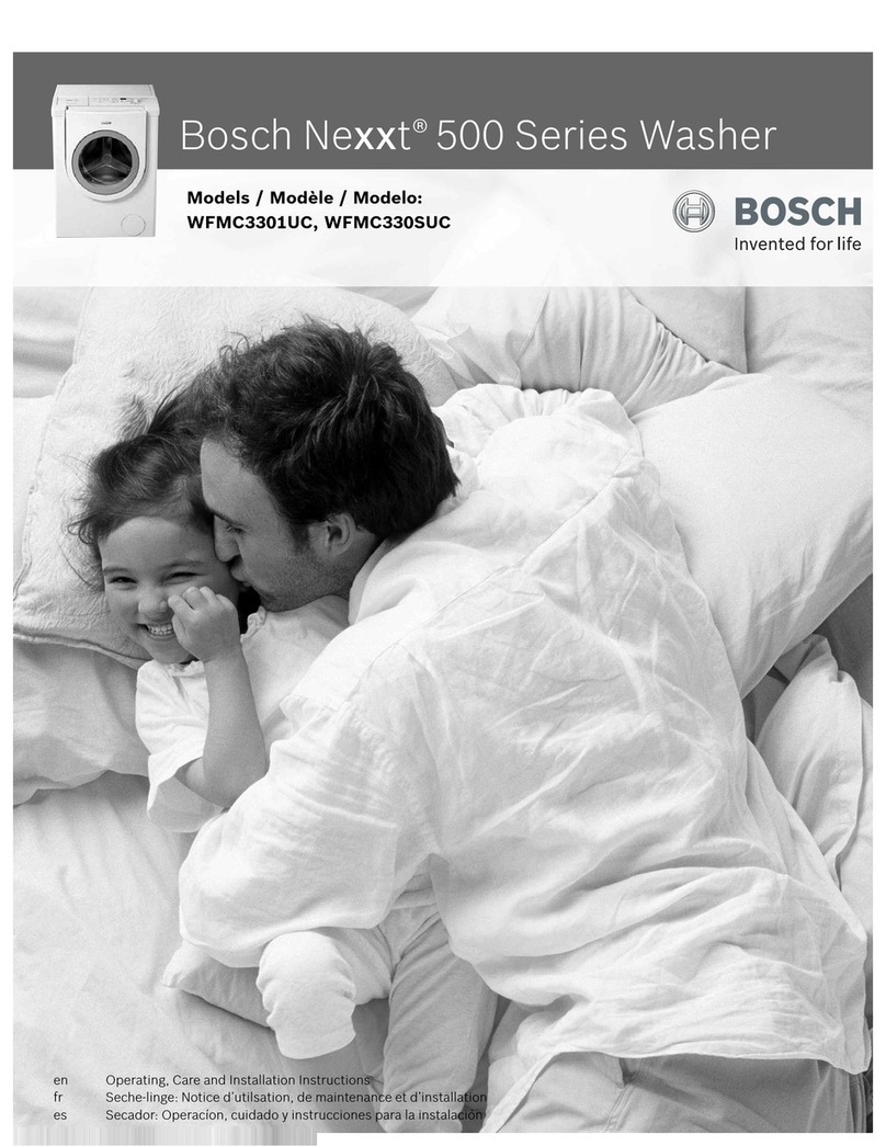 Bosch WFMC3301UC Installation guide
