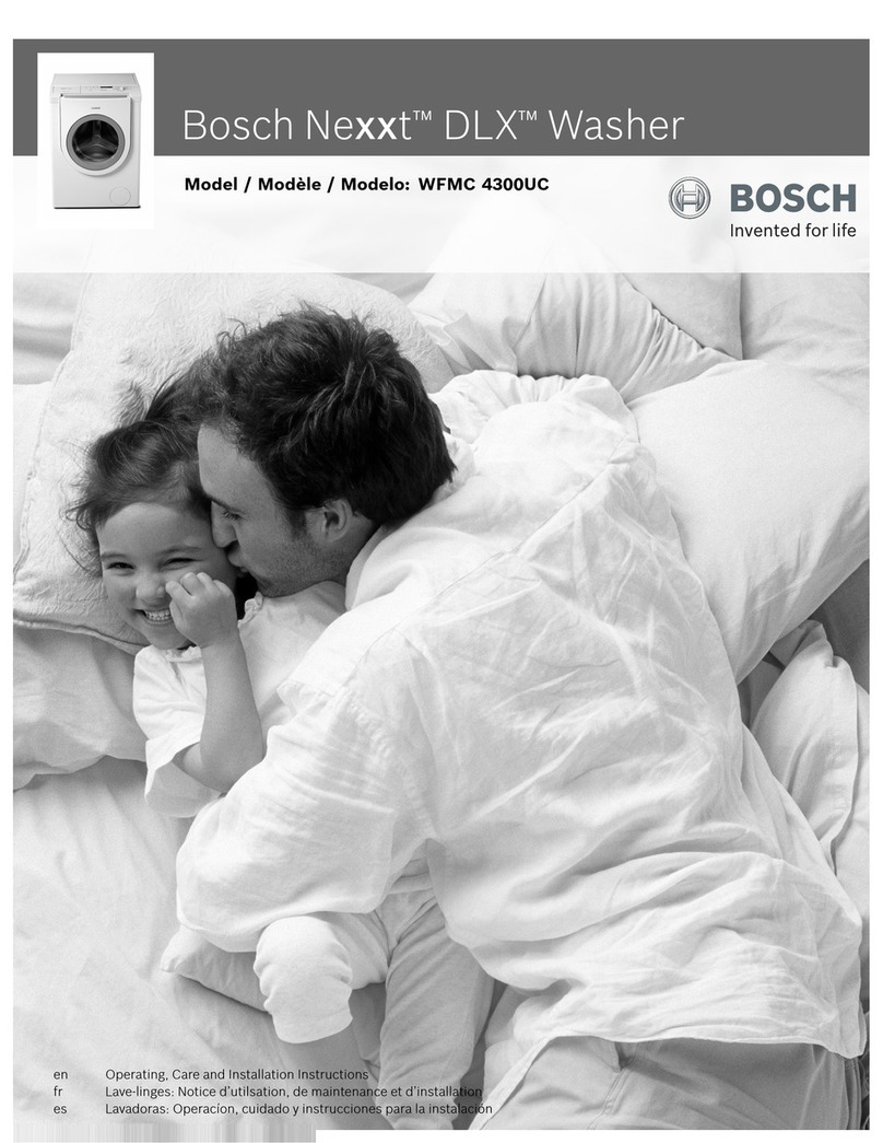 Bosch WFMC 4300UC Operation & care instructions