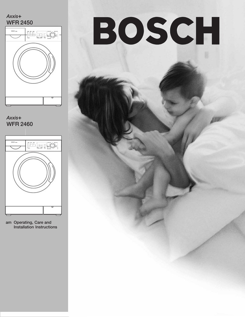 Bosch Axxis+ WFR 2450 Operating & installation instructions Bosch Axxis+ WFR 2450 Operating & installation instructions