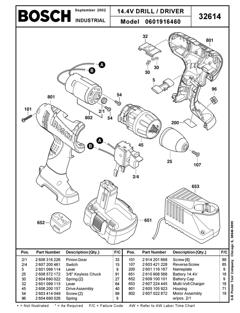 Bosch 601916460 User manual