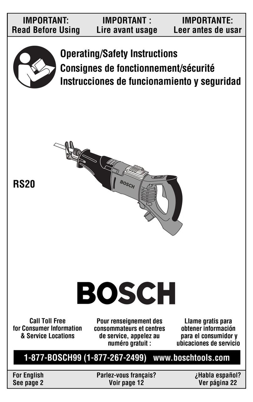 Bosch RS20 Assembly instructions