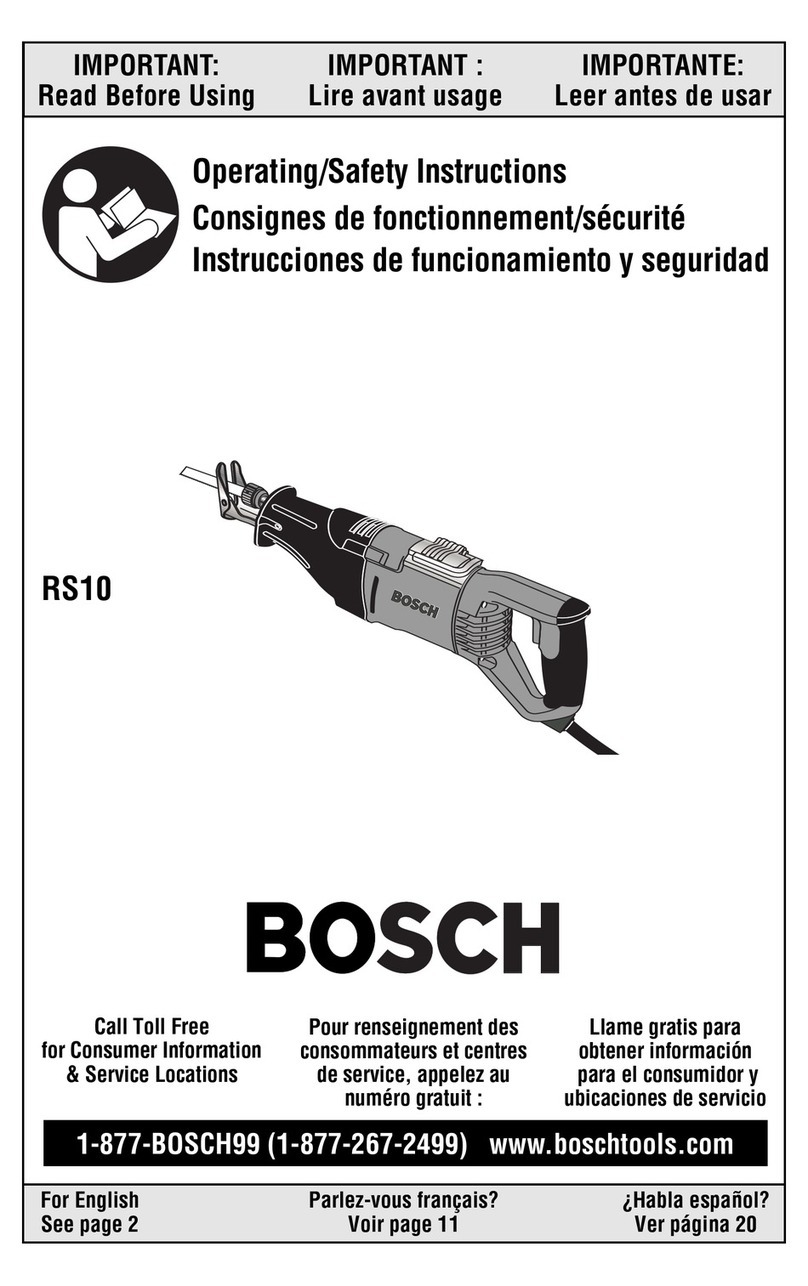 Bosch RS10 Assembly instructions