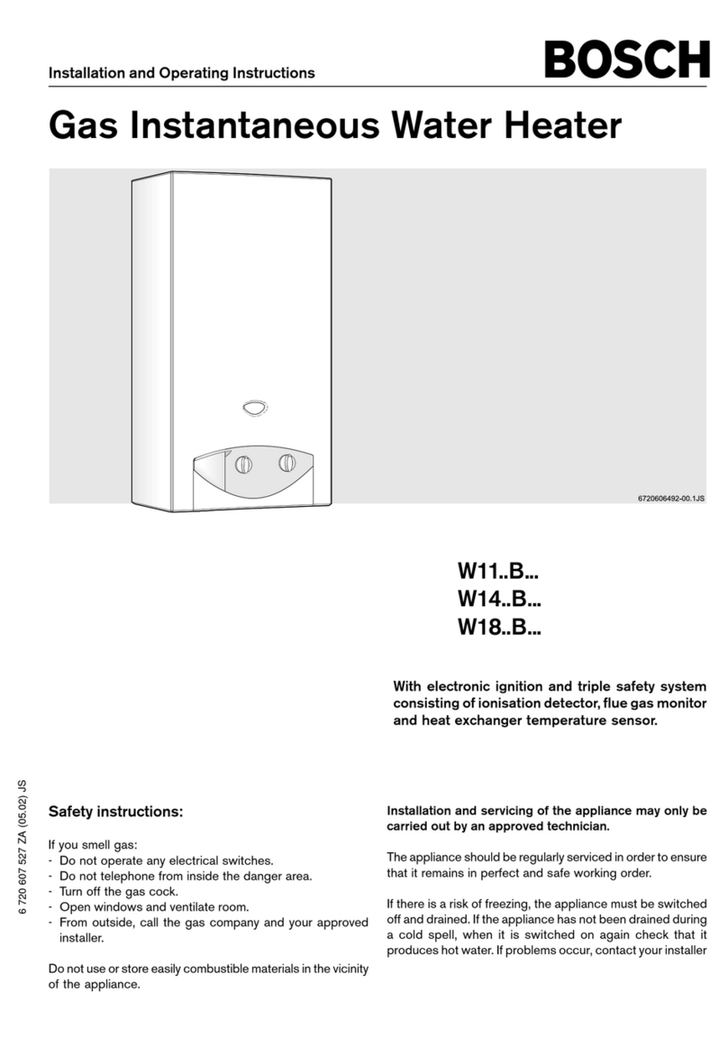 Bosch W11B Installation and operating instructions Bosch W11B Installation and operating instructions