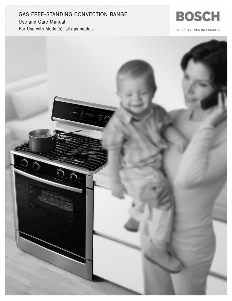 Bosch ELECTRIC FREE-STANDING CONVECTION RANGE User manual