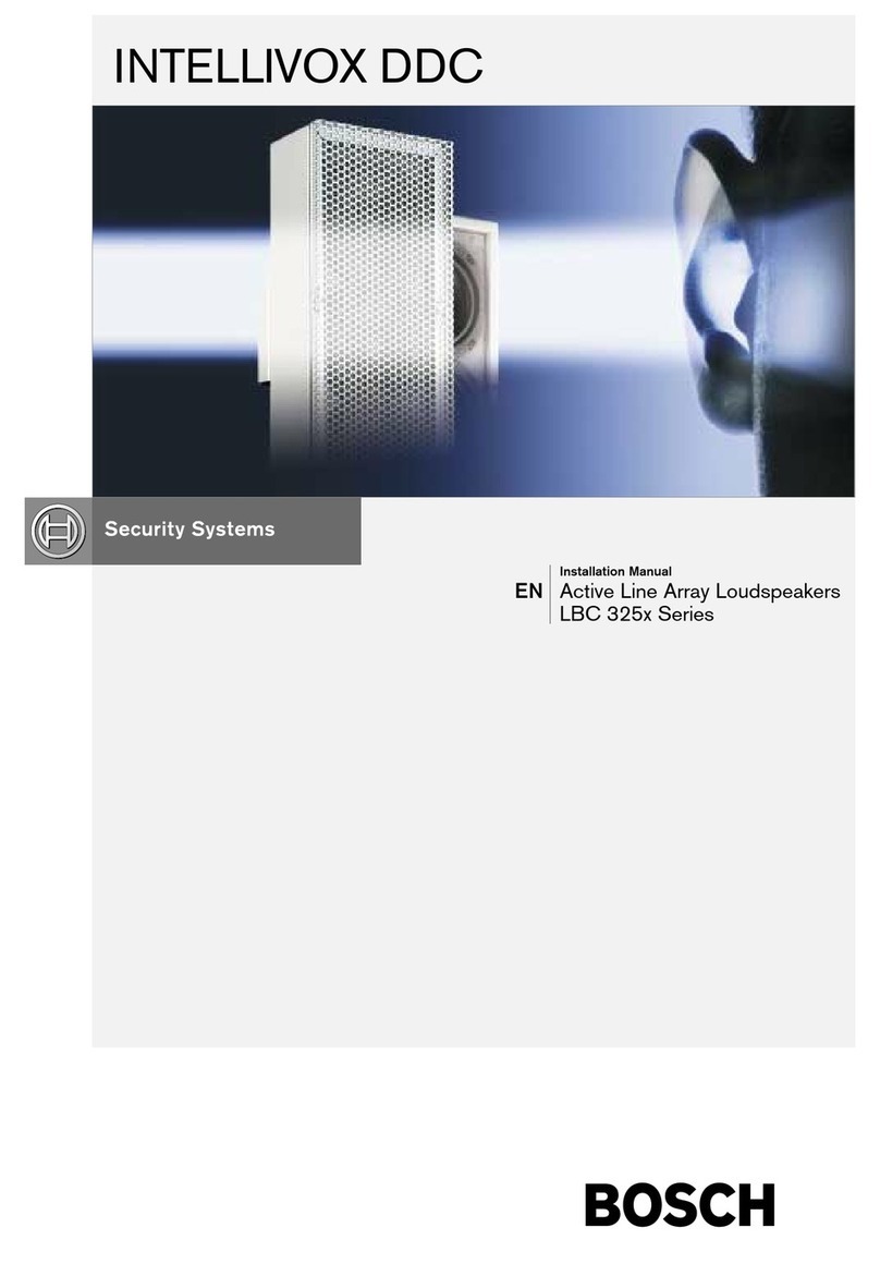 Bosch INTELLIVOX DDC LBC 325X User manual