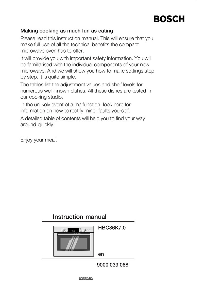 Bosch HBC86K7.0 instruction manual