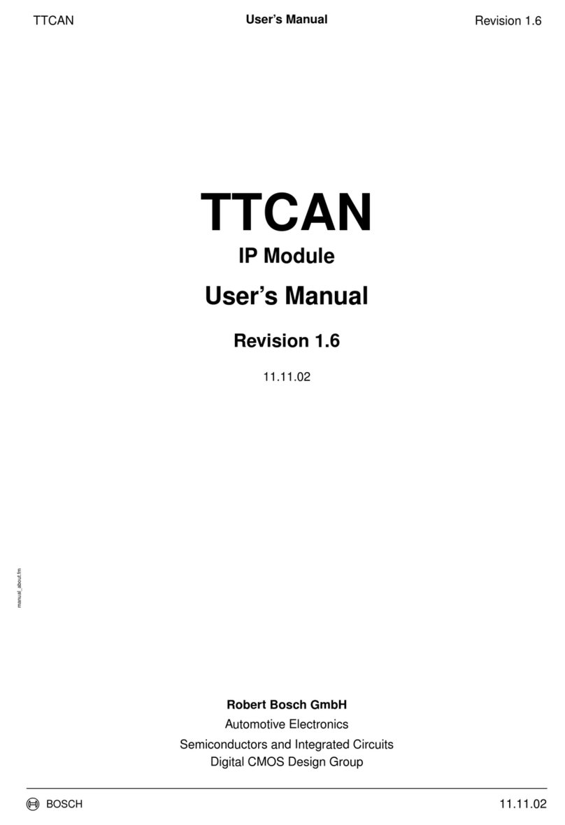 Bosch TTCAN User manual