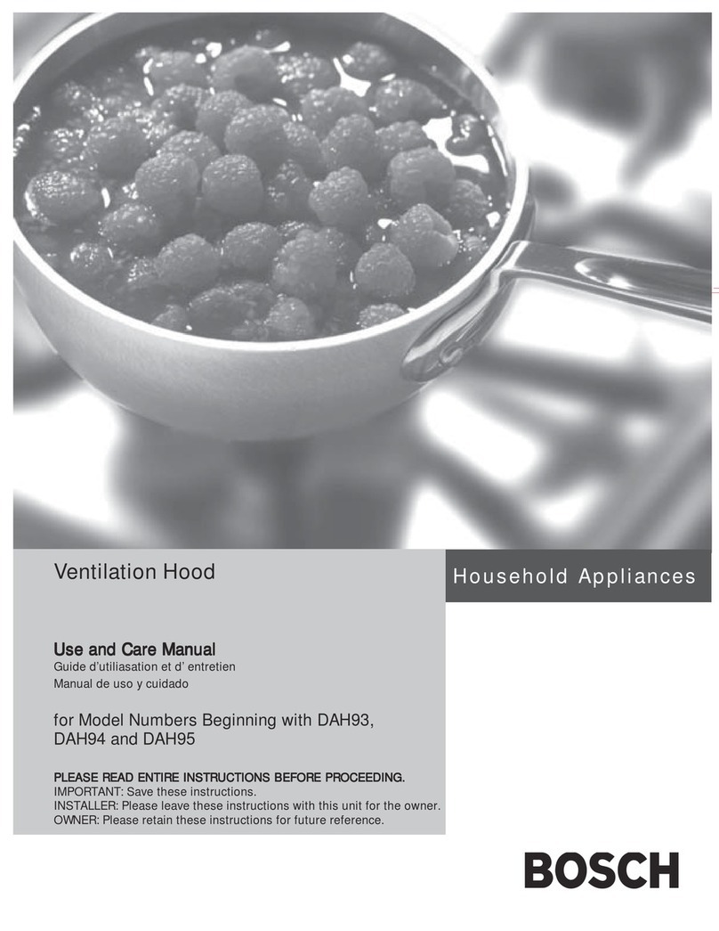 Bosch DAH94 Series User manual