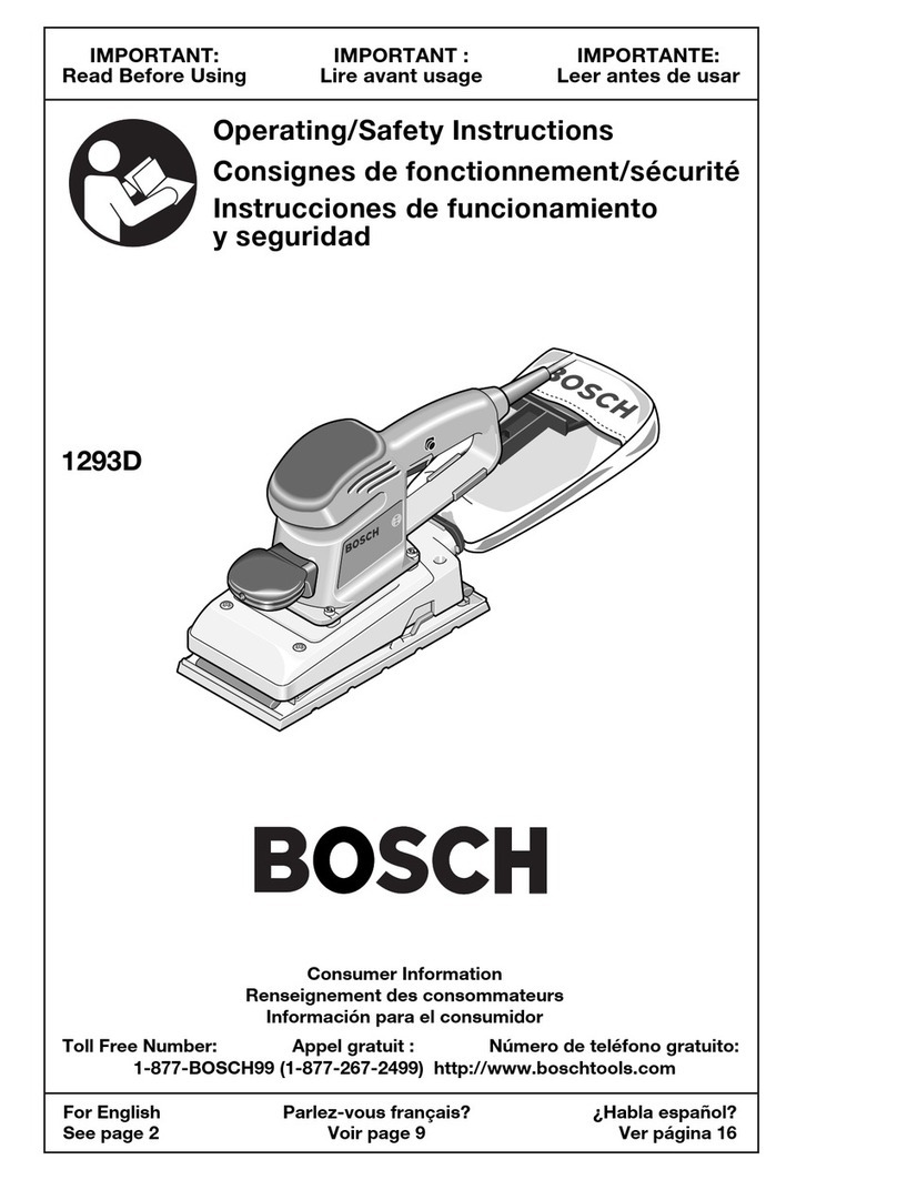Bosch 1293D Operating/safety instructions