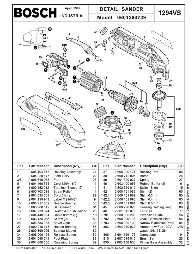 Bosch 601294739 User manual