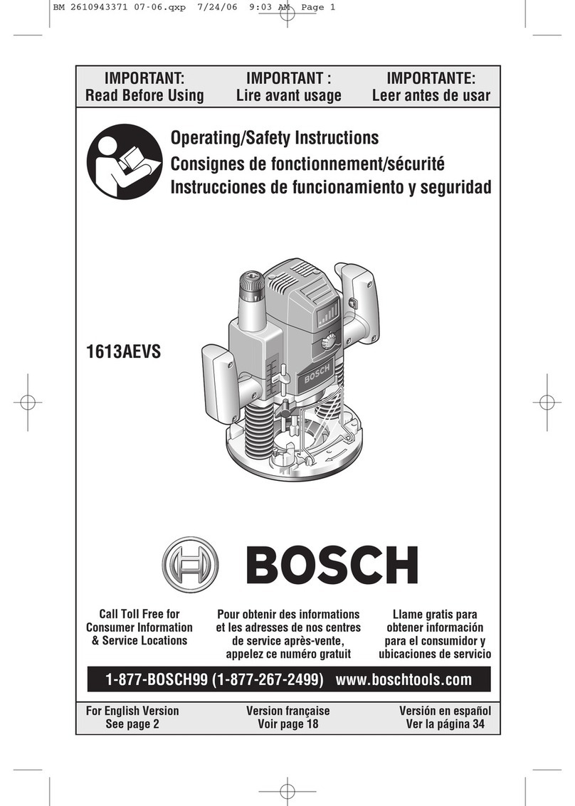 Bosch 1613AEVS Assembly instructions Bosch 1613AEVS Assembly instructions
