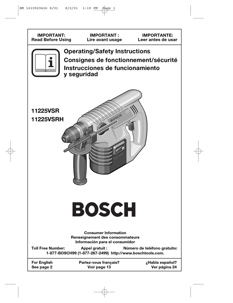 Bosch cordless hammer Assembly instructions