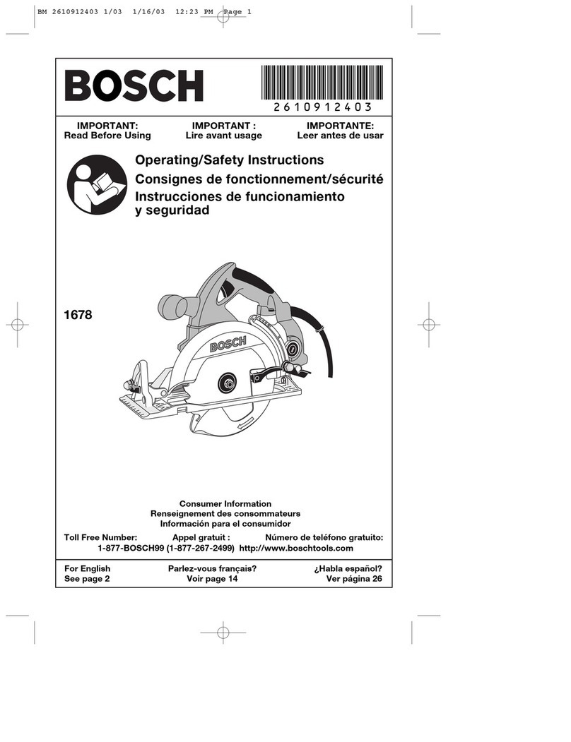 Bosch 1678 - 7-1/4" Worm Drive Saw Assembly instructions