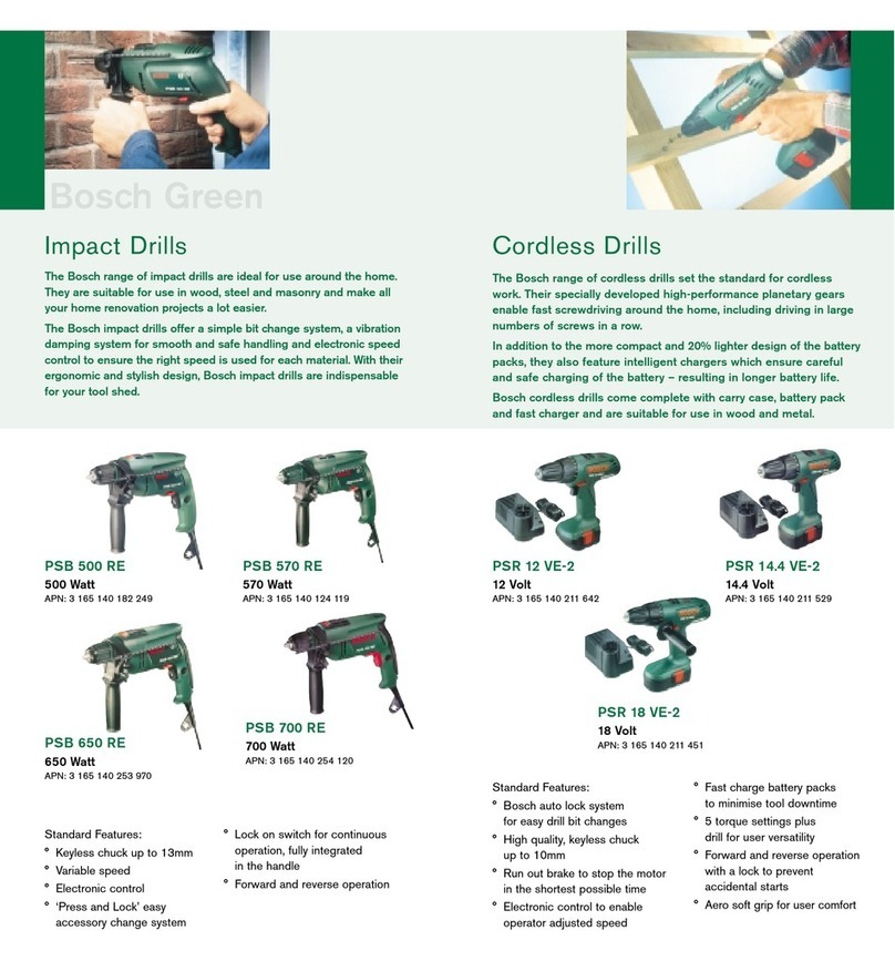 Bosch cordless drills manual
