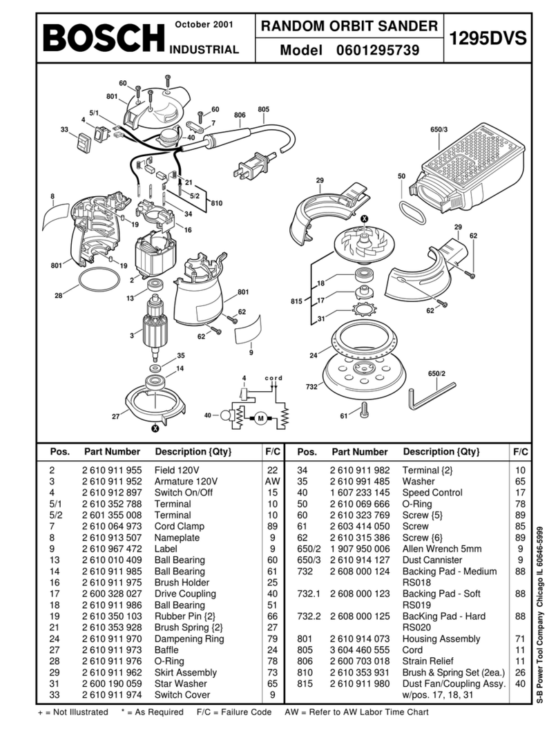 Bosch 601295739 User manual
