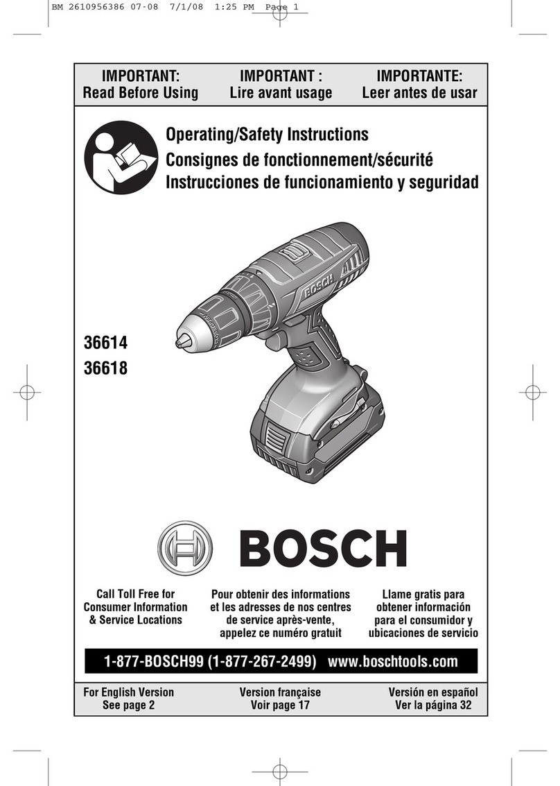 Bosch 36614 Assembly instructions