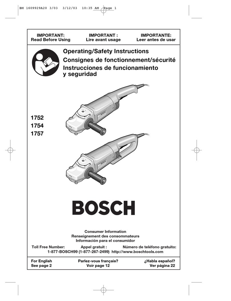 Bosch 1752 Assembly instructions