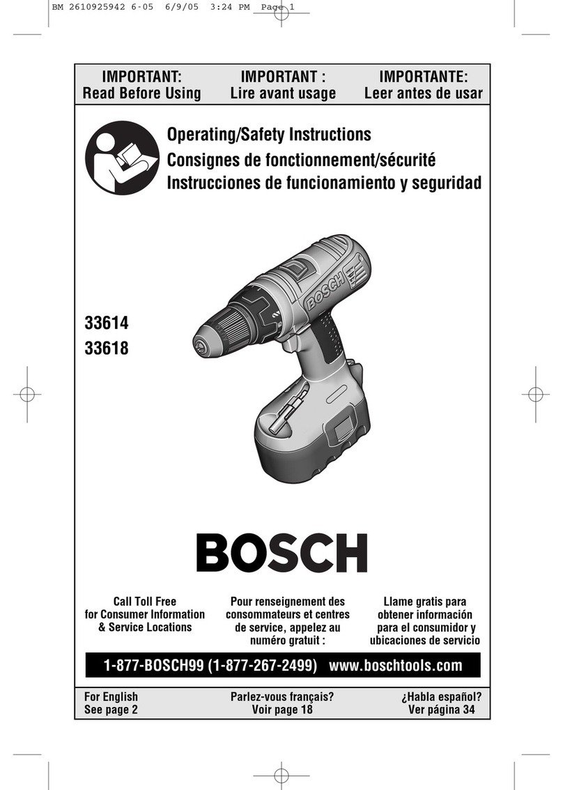 Bosch 33614 Assembly instructions