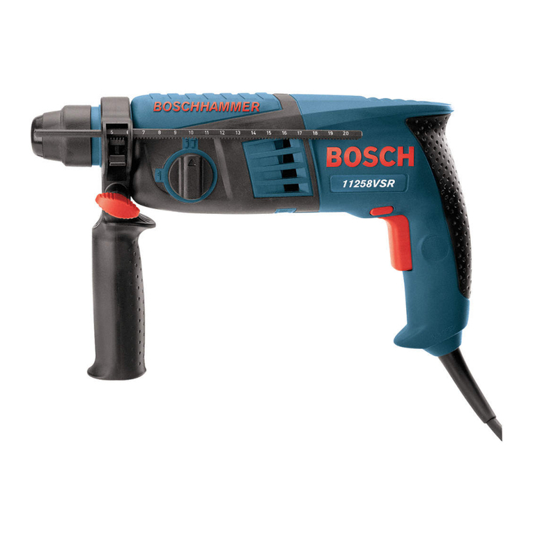 Bosch 11258VSR - SDS Plus Rotary Hammer Drill Assembly instructions