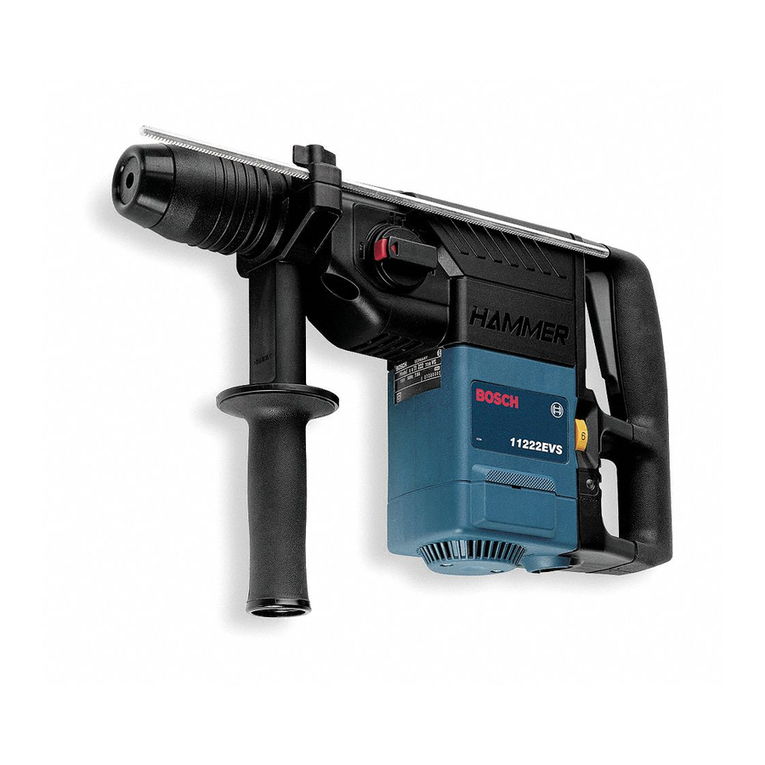 Bosch 11222EVS - 1 1/8 Grounded SDS Assembly instructions