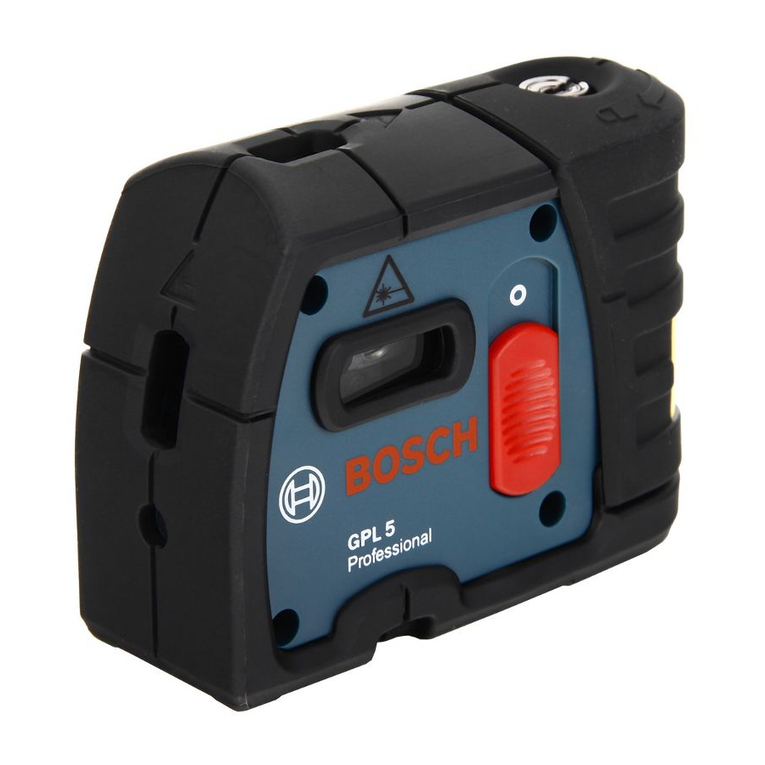 Bosch GPL 5 Professional Assembly instructions Bosch GPL 5 Professional Assembly instructions