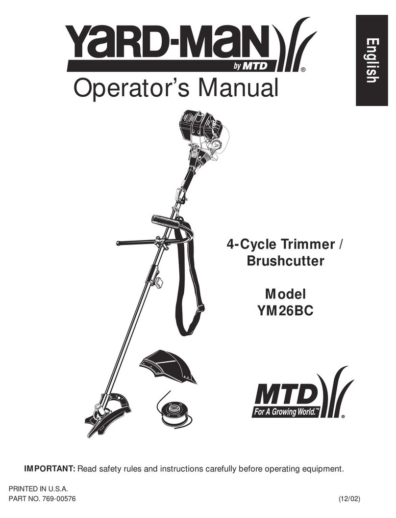 Yard-Man YM26BC Operator's manual