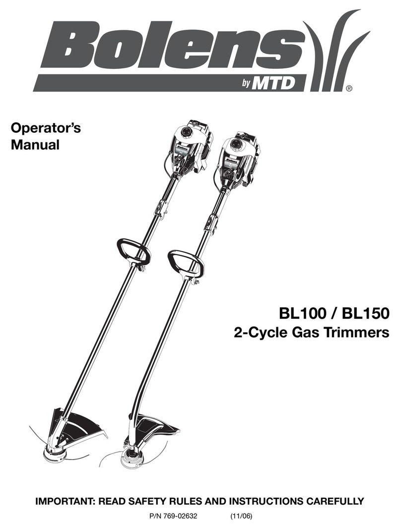 Bolens BL 100/ BL 150 Operator's manual