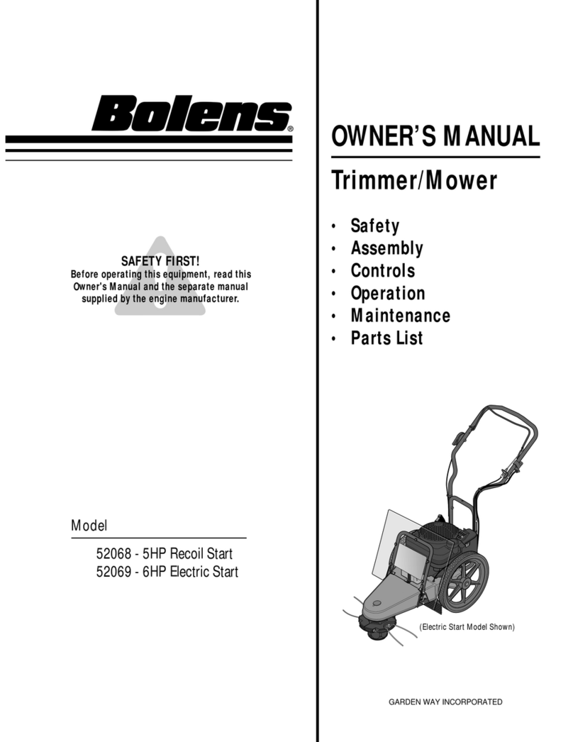 Bolens 52068 - 5HP owner's manual